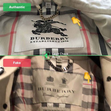 how to spot a fake burberry|do all burberry buttons say.